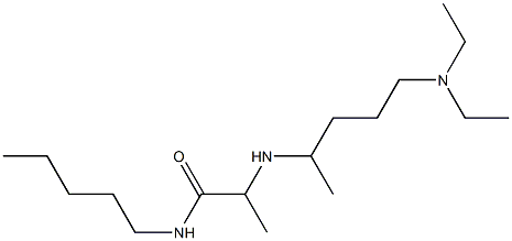 2-{[5-(diethylamino)pentan-2-yl]amino}-N-pentylpropanamide 结构式