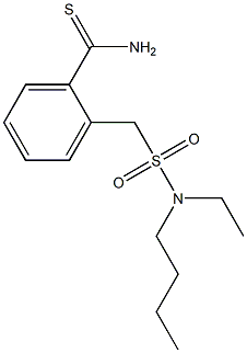 2-{[butyl(ethyl)sulfamoyl]methyl}benzene-1-carbothioamide 结构式