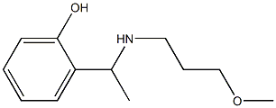 2-{1-[(3-methoxypropyl)amino]ethyl}phenol 结构式