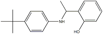 2-{1-[(4-tert-butylphenyl)amino]ethyl}phenol 结构式