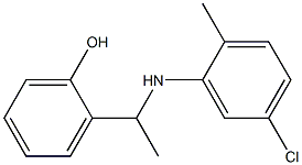 2-{1-[(5-chloro-2-methylphenyl)amino]ethyl}phenol 结构式