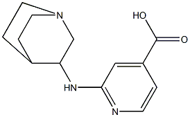 2-{1-azabicyclo[2.2.2]octan-3-ylamino}pyridine-4-carboxylic acid 结构式
