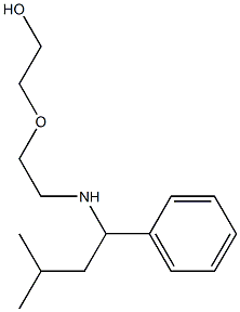 2-{2-[(3-methyl-1-phenylbutyl)amino]ethoxy}ethan-1-ol 结构式