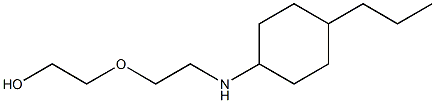 2-{2-[(4-propylcyclohexyl)amino]ethoxy}ethan-1-ol 结构式