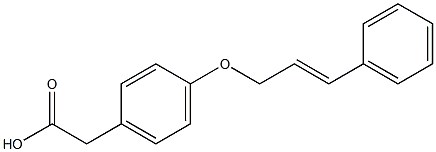 2-{4-[(3-phenylprop-2-en-1-yl)oxy]phenyl}acetic acid 结构式
