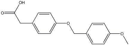2-{4-[(4-methoxyphenyl)methoxy]phenyl}acetic acid 结构式