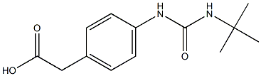 2-{4-[(tert-butylcarbamoyl)amino]phenyl}acetic acid 结构式