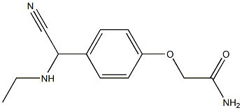 2-{4-[cyano(ethylamino)methyl]phenoxy}acetamide 结构式