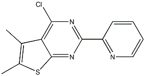 2-{4-chloro-5,6-dimethylthieno[2,3-d]pyrimidin-2-yl}pyridine 结构式