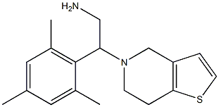 2-{4H,5H,6H,7H-thieno[3,2-c]pyridin-5-yl}-2-(2,4,6-trimethylphenyl)ethan-1-amine 结构式