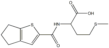 2-{4H,5H,6H-cyclopenta[b]thiophen-2-ylformamido}-4-(methylsulfanyl)butanoic acid 结构式