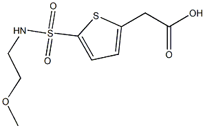 2-{5-[(2-methoxyethyl)sulfamoyl]thiophen-2-yl}acetic acid 结构式
