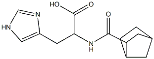 2-{bicyclo[2.2.1]heptan-2-ylformamido}-3-(1H-imidazol-4-yl)propanoic acid 结构式