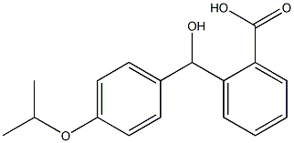 2-{hydroxy[4-(propan-2-yloxy)phenyl]methyl}benzoic acid 结构式