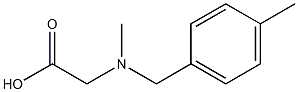 2-{methyl[(4-methylphenyl)methyl]amino}acetic acid 结构式