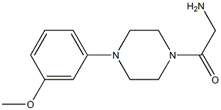 2-amino-1-[4-(3-methoxyphenyl)piperazin-1-yl]ethan-1-one 结构式