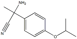 2-amino-2-(4-isopropoxyphenyl)propanenitrile 结构式