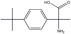 2-amino-2-(4-tert-butylphenyl)propanoic acid 结构式