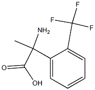 2-amino-2-[2-(trifluoromethyl)phenyl]propanoic acid 结构式