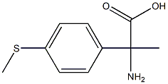 2-amino-2-[4-(methylsulfanyl)phenyl]propanoic acid 结构式