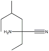 2-amino-2-ethyl-4-methylhexanenitrile 结构式