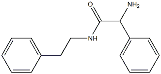 2-amino-2-phenyl-N-(2-phenylethyl)acetamide 结构式