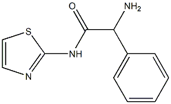 2-amino-2-phenyl-N-1,3-thiazol-2-ylacetamide 结构式