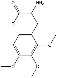 2-amino-3-(2,3,4-trimethoxyphenyl)propanoic acid 结构式