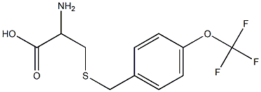 2-amino-3-{[4-(trifluoromethoxy)benzyl]thio}propanoic acid 结构式