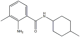 2-amino-3-methyl-N-(4-methylcyclohexyl)benzamide 结构式