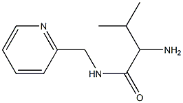 2-amino-3-methyl-N-(pyridin-2-ylmethyl)butanamide 结构式