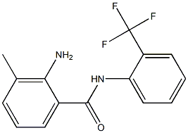 2-amino-3-methyl-N-[2-(trifluoromethyl)phenyl]benzamide 结构式