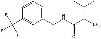 2-amino-3-methyl-N-[3-(trifluoromethyl)benzyl]butanamide 结构式