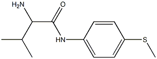 2-amino-3-methyl-N-[4-(methylthio)phenyl]butanamide 结构式