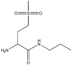 2-amino-4-(methylsulfonyl)-N-propylbutanamide 结构式