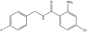 2-amino-4-chloro-N-(4-fluorobenzyl)benzamide 结构式