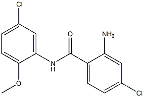 2-amino-4-chloro-N-(5-chloro-2-methoxyphenyl)benzamide 结构式