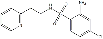 2-amino-4-chloro-N-[2-(pyridin-2-yl)ethyl]benzene-1-sulfonamide 结构式