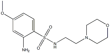 2-amino-4-methoxy-N-[2-(morpholin-4-yl)ethyl]benzene-1-sulfonamide 结构式