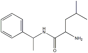 2-amino-4-methyl-N-(1-phenylethyl)pentanamide 结构式