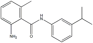 2-amino-6-methyl-N-[3-(propan-2-yl)phenyl]benzamide 结构式