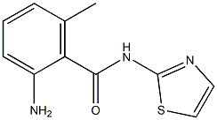 2-amino-6-methyl-N-1,3-thiazol-2-ylbenzamide 结构式