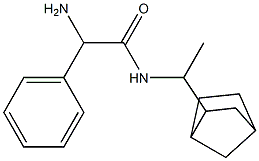 2-amino-N-(1-bicyclo[2.2.1]hept-2-ylethyl)-2-phenylacetamide 结构式