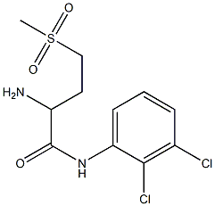 2-amino-N-(2,3-dichlorophenyl)-4-methanesulfonylbutanamide 结构式