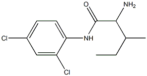 2-amino-N-(2,4-dichlorophenyl)-3-methylpentanamide 结构式