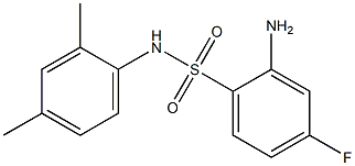 2-amino-N-(2,4-dimethylphenyl)-4-fluorobenzene-1-sulfonamide 结构式