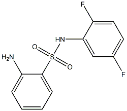 2-amino-N-(2,5-difluorophenyl)benzene-1-sulfonamide 结构式