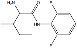 2-amino-N-(2,6-difluorophenyl)-3-methylpentanamide 结构式