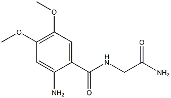 2-amino-N-(2-amino-2-oxoethyl)-4,5-dimethoxybenzamide 结构式