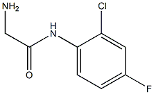 2-amino-N-(2-chloro-4-fluorophenyl)acetamide 结构式